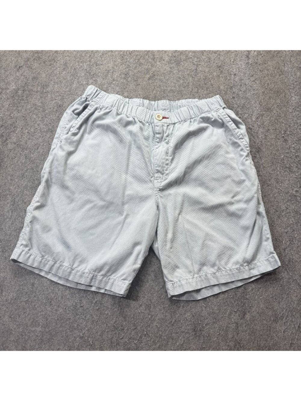 Tommy Bahama Shorts Men M Light Blue Elastic Survivor Drawstring Relax Twill 8"